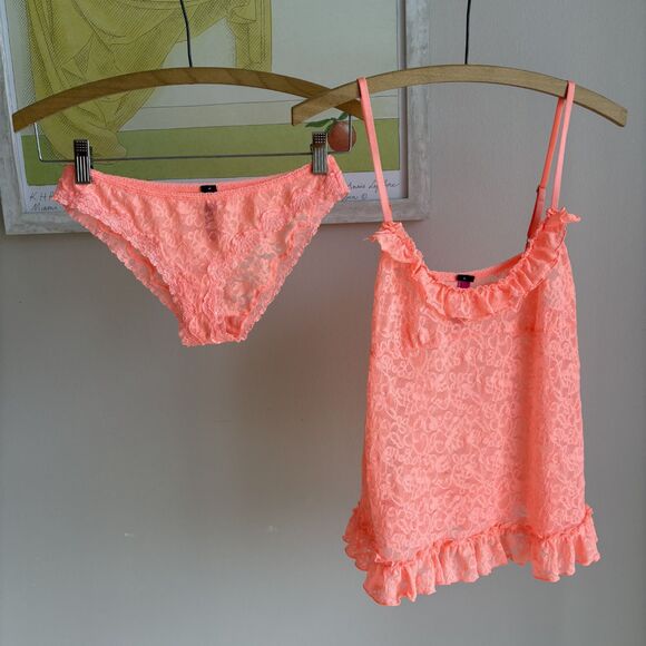 PINK Victoria's Secret Other - Lace Coral Intimate Set